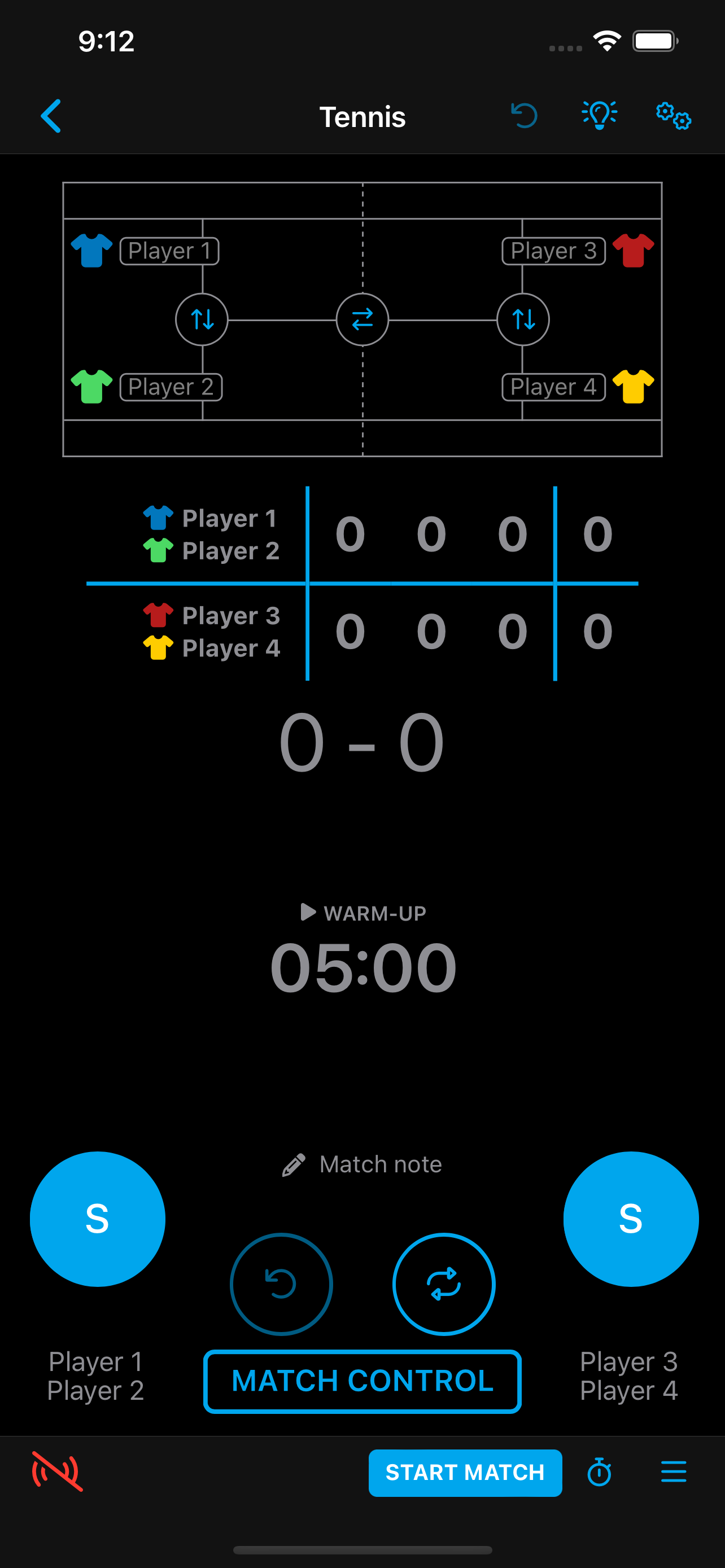 Tennis app