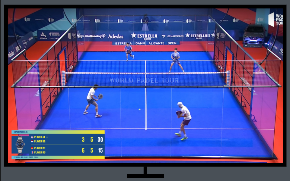 Voorbeeld Overlay Racketscore